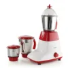 Glen 500W mixer grinder in red with 3 stainless steel jars