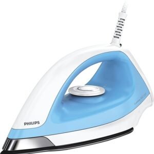 Philips GC157/02 1100-Watt lightweight dry iron with black American Heritage soleplate for smooth ironing
