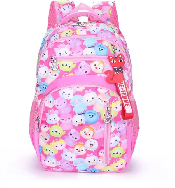 Stylish ring pattern school backpack for students